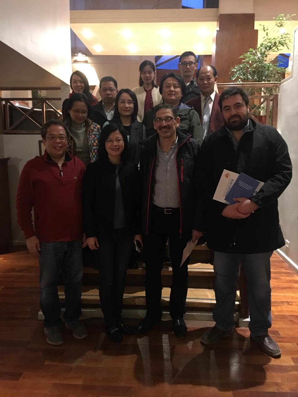 Arrieta y Rodriguez con delegacion china