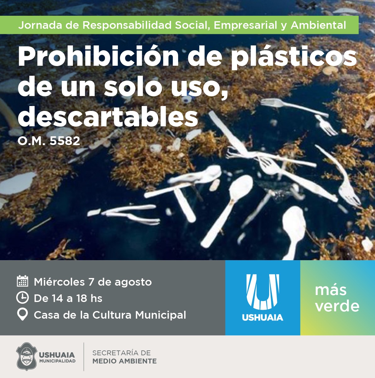 Prohibición de plasticos